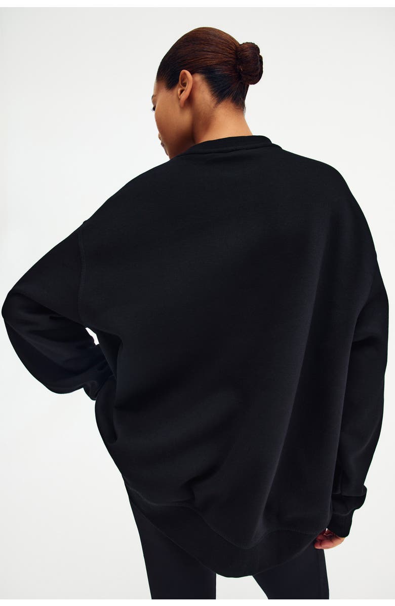 H&M Oversized Sweatshirt, Alternate, color, Black