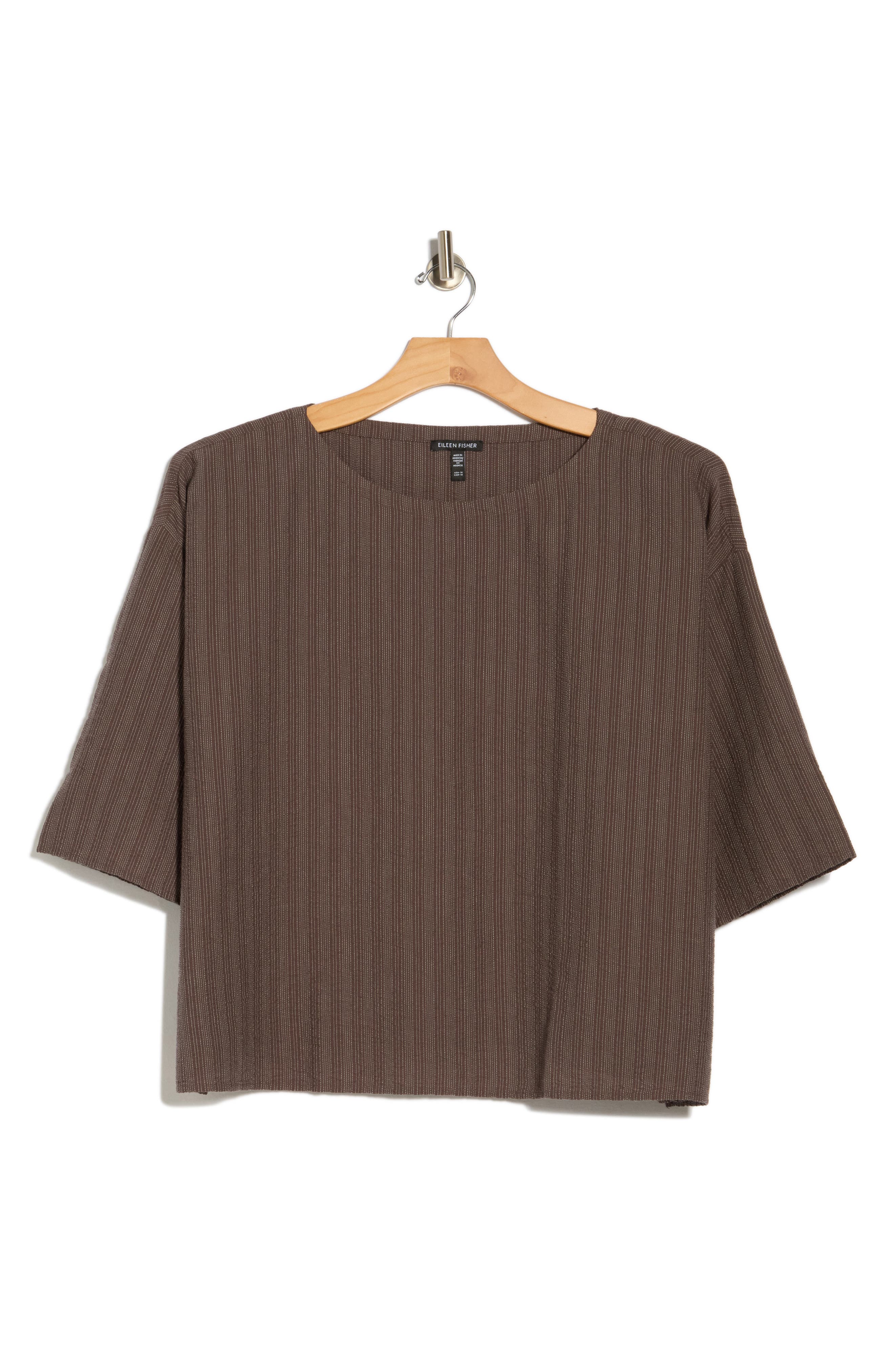 Eileen Fisher Boxy Short Sleeve Top