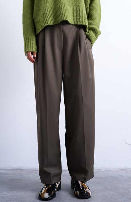 Topshop Slouchy Wide Leg Trousers