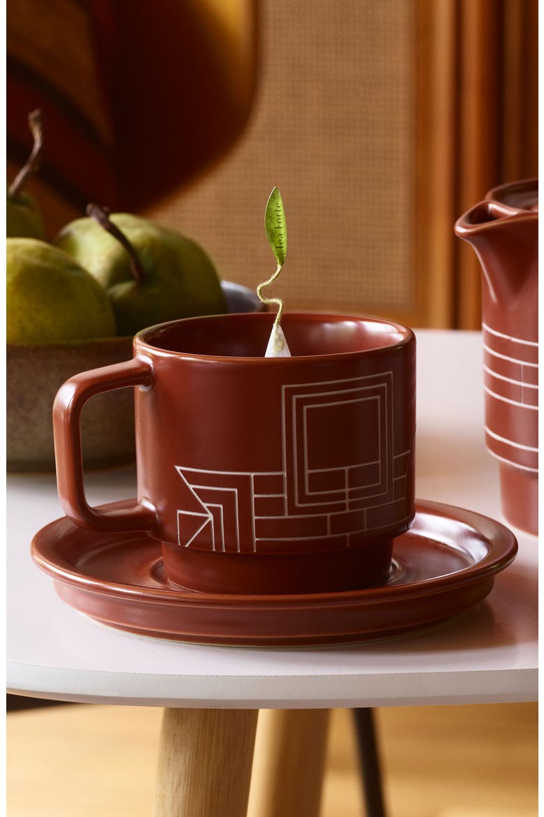 Frank Lloyd Wright 5-Piece Tea Set, Alternate, color, NO COLOR