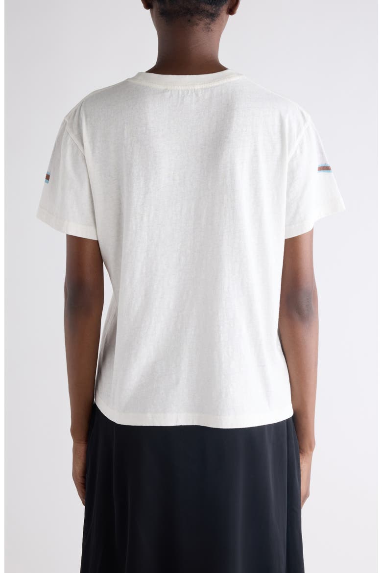 Trompe l'Oeil Logo Graphic T-Shirt, Alternate, color, WHITE