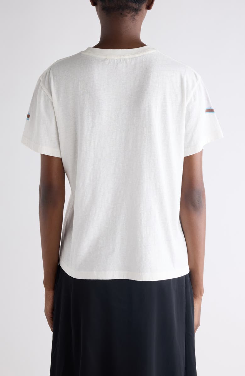 Acne Studios Trompe l'Oeil Logo Graphic T-Shirt, Alternate, color, White