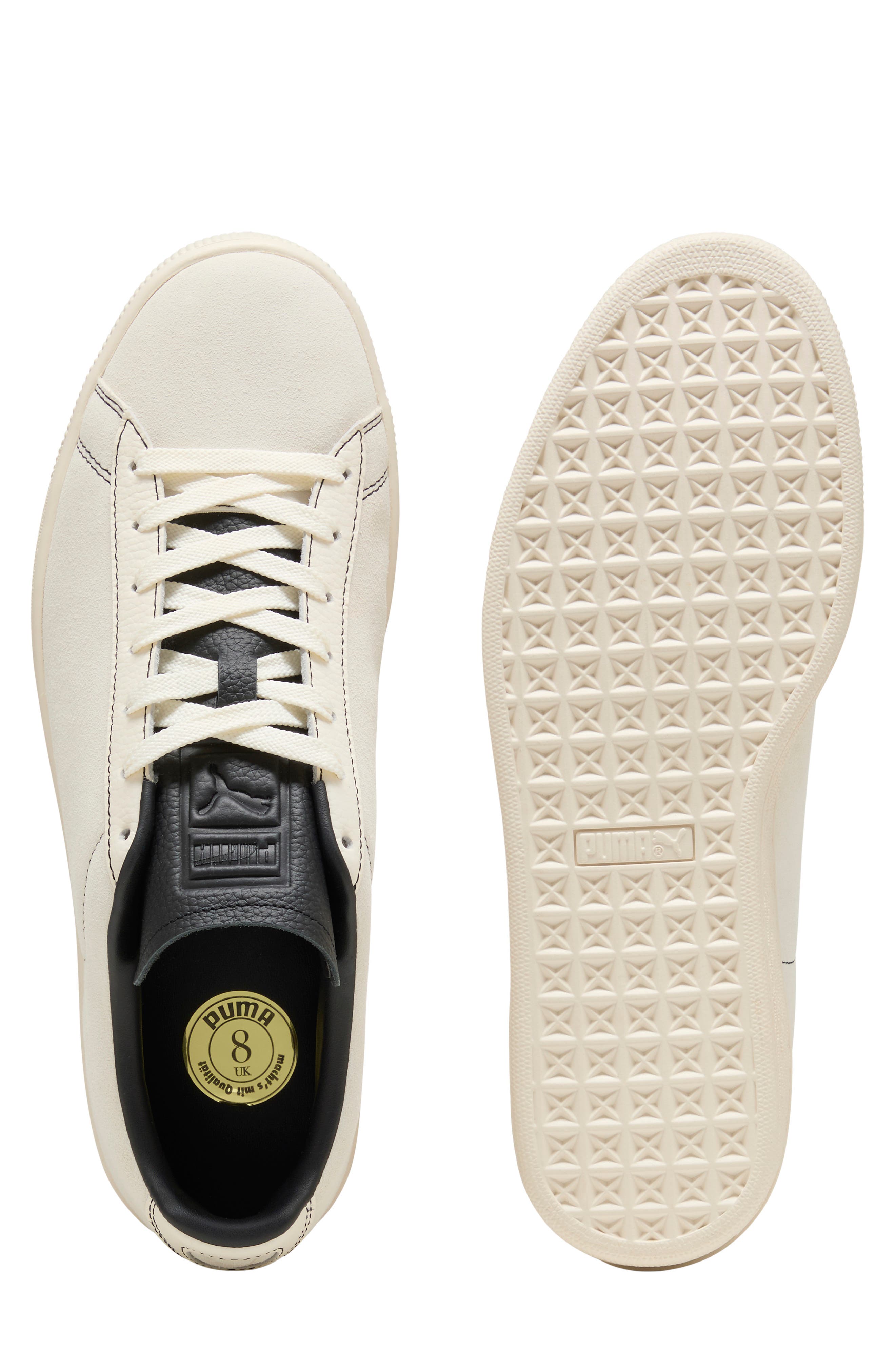 Suede Icons Sneaker, Alternate, color, FROSTED IVORY/ PUMA BLACK