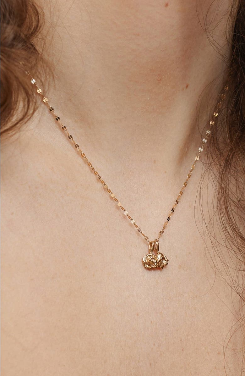 MADE BY MARY June Birth Flower Charm, Alternate, color, Silver