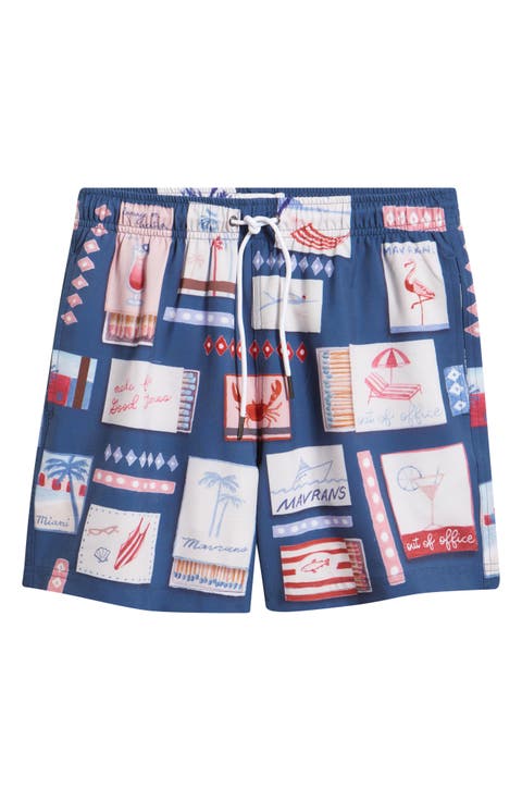 Match Box Swim Trunks