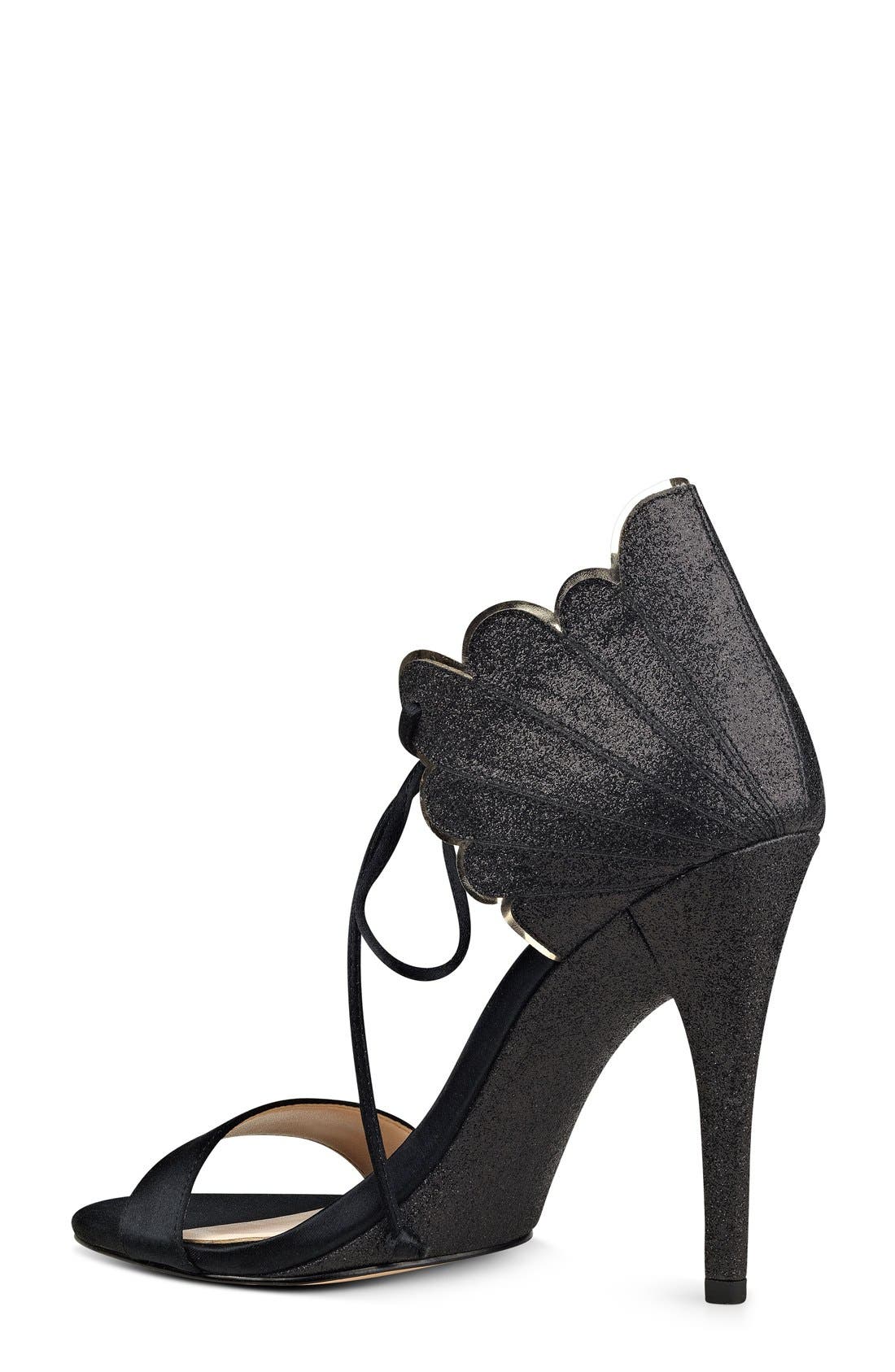 Nine West 'Carly' Ankle Tie Sandal, Alternate, color, 