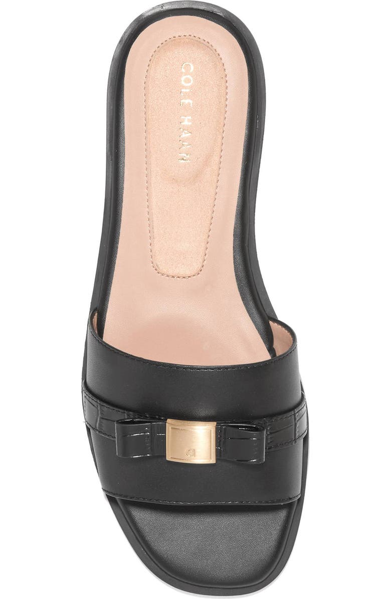 Cole Haan Go-To Emalia Slide Sandal, Alternate, color, Black/ Black Croc Print