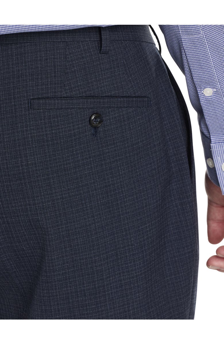 Michael Kors Big & Tall Textured Suit Pants, Alternate, color, Blue