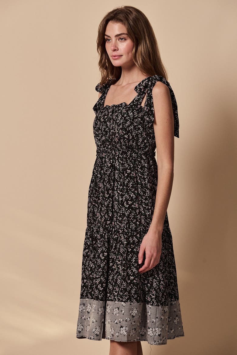 The Sylvanna Dress, Alternate, color, Black Floral