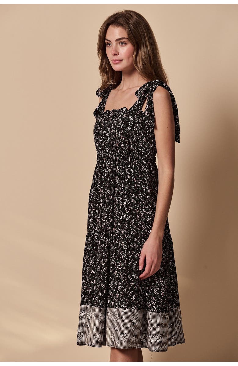 The Shirt by Rochelle Behrens The Sylvanna Dress, Alternate, color, Black Floral