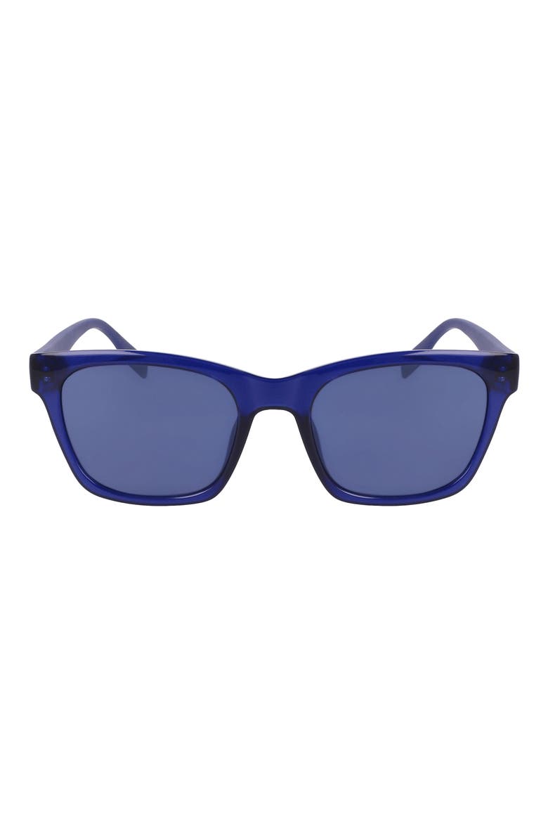 53mm Rectangular Sunglasses, Main, color, CRYSTAL MIDNIGHT NAVY