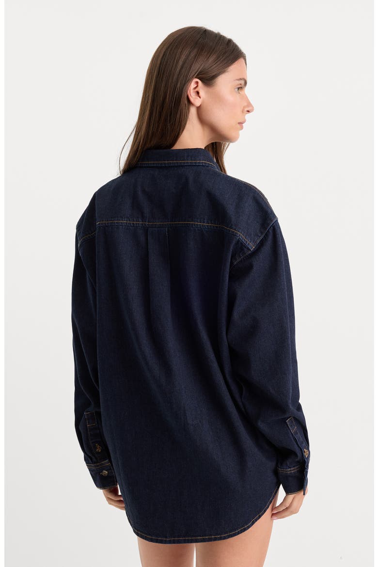 The Denim Easy Shirt, Alternate, color, INDIGO1389