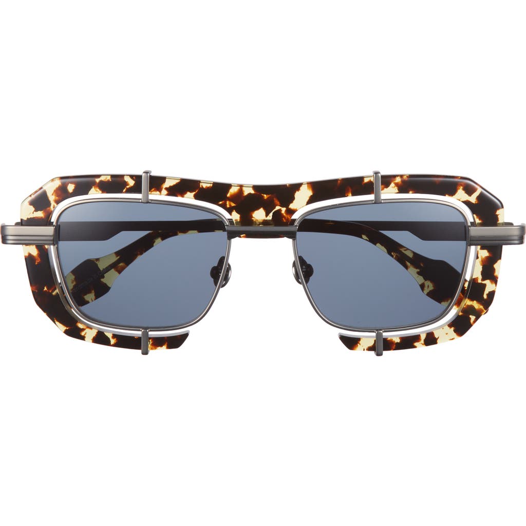 Jw Anderson Geometric Double Frame Sunglasses In Medium Tortoiseshell