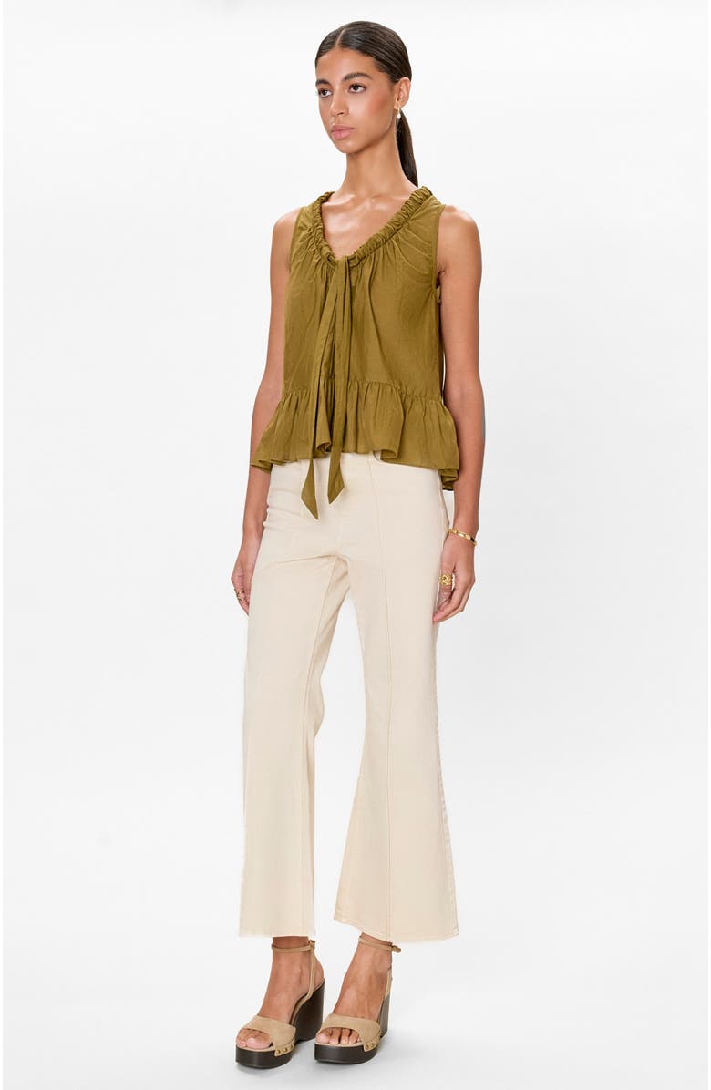 Rebecca Taylor Lilou Tank, Alternate, color, Leaf Green