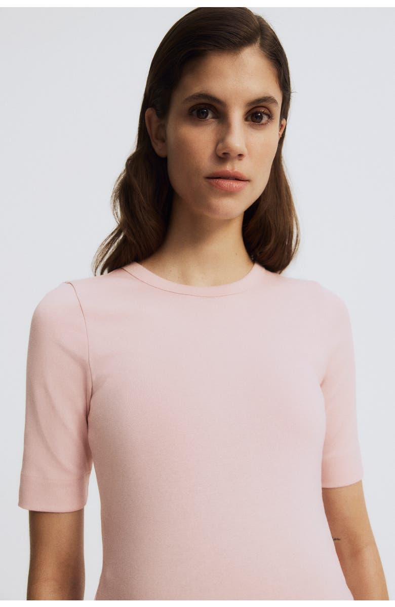 H&M Mama Fitted T-shirt, Alternate, color, Light Pink