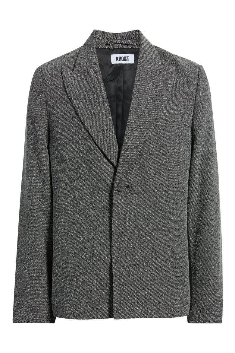 Melange Blazer, Alternate, color, BLANC DE BLANC