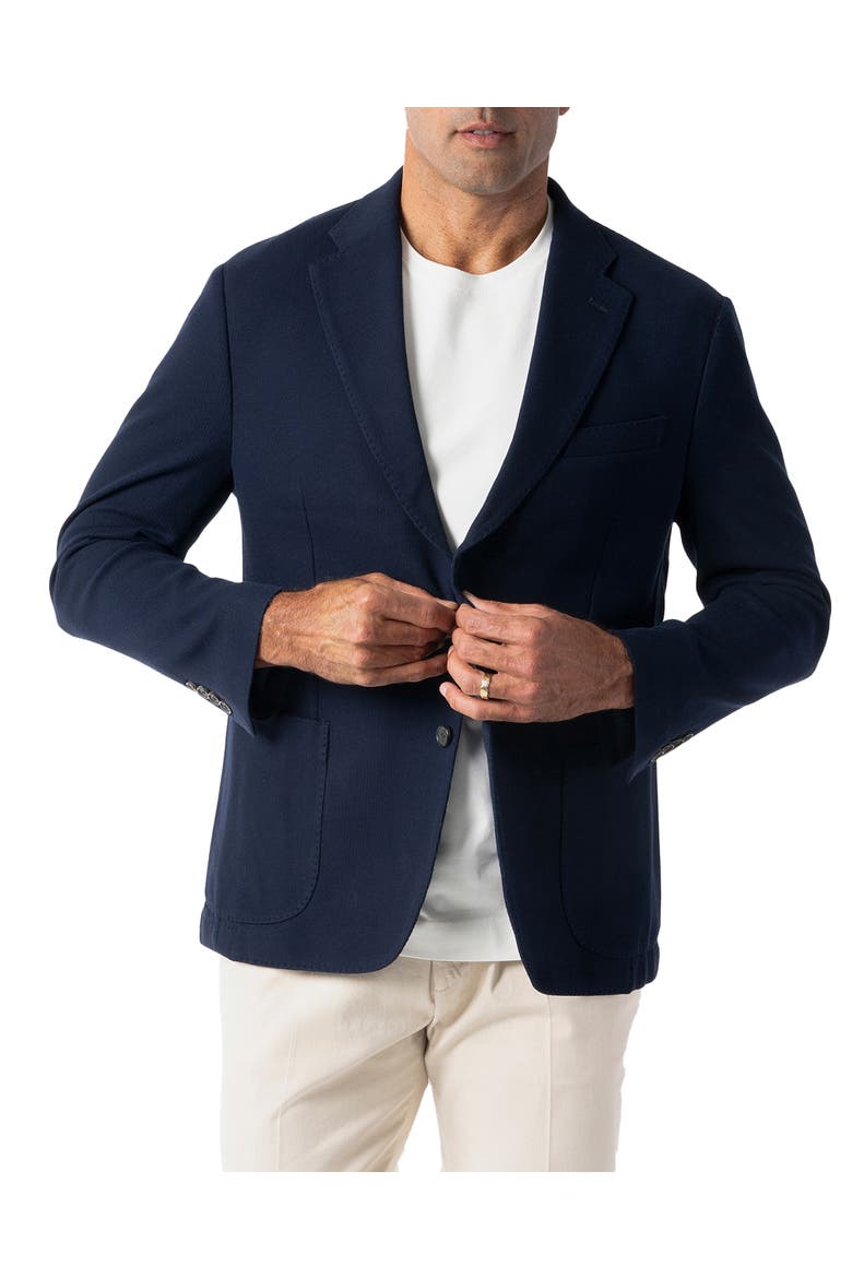 Wright Knit Blazer, Main, color, Navy Blue