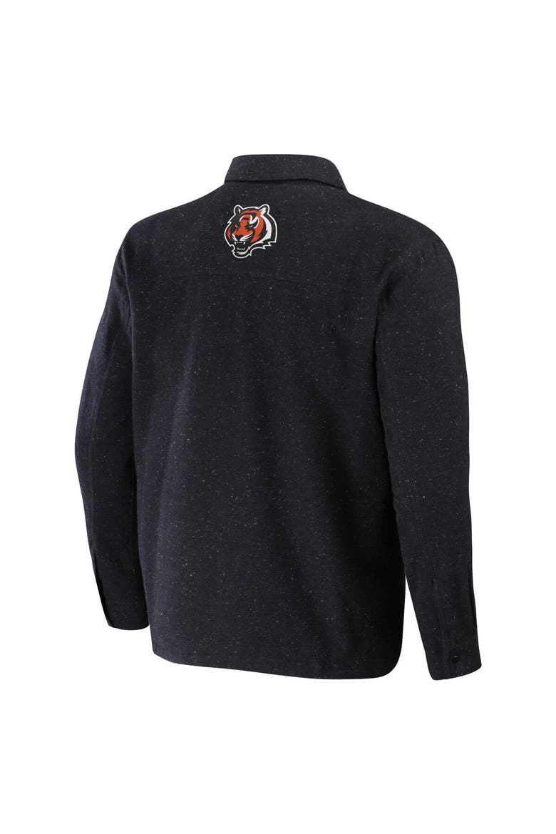 Men's NFL x Darius Rucker Collection by Fanatics Charcoal Cincinnati Bengals Shacket Full-Snap Jacket, Alternate, color, Charcoal