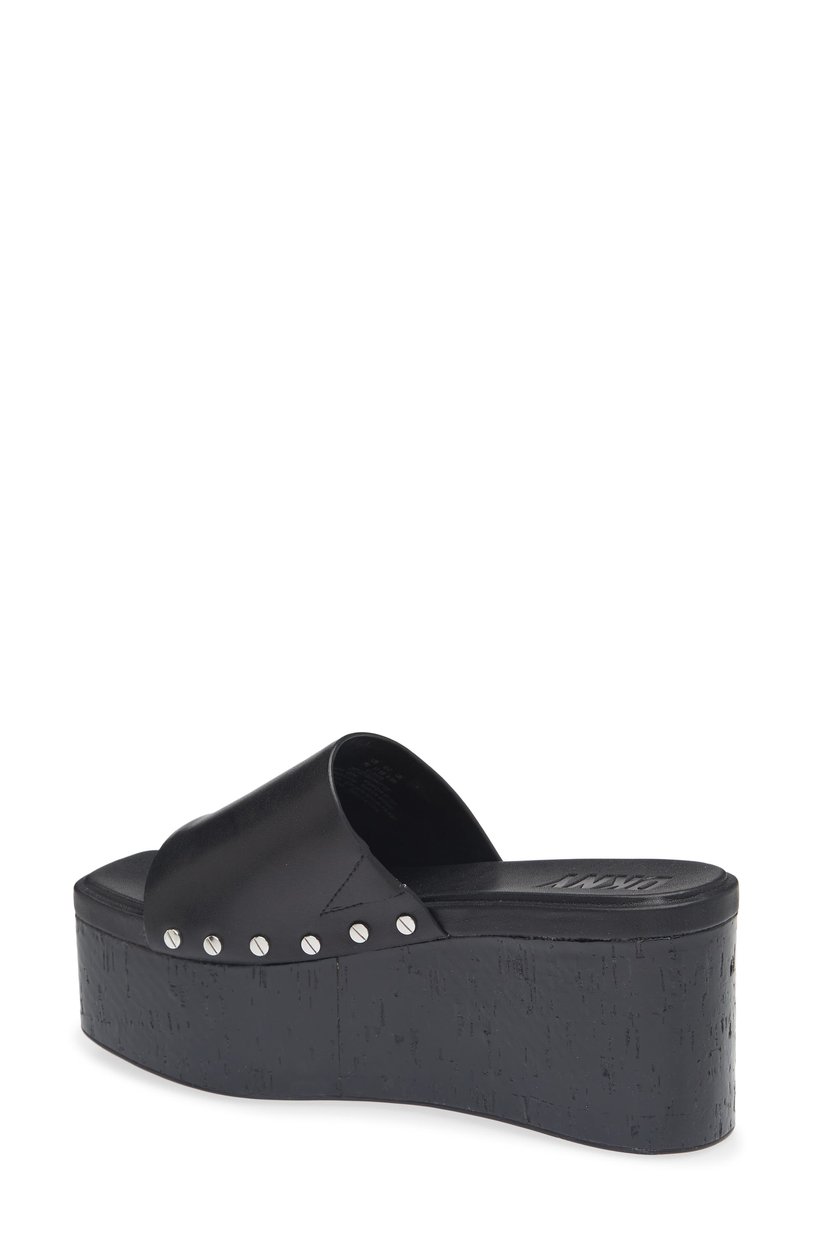DKNY Alvy Platform Slide Sandal, Alternate, color, Black