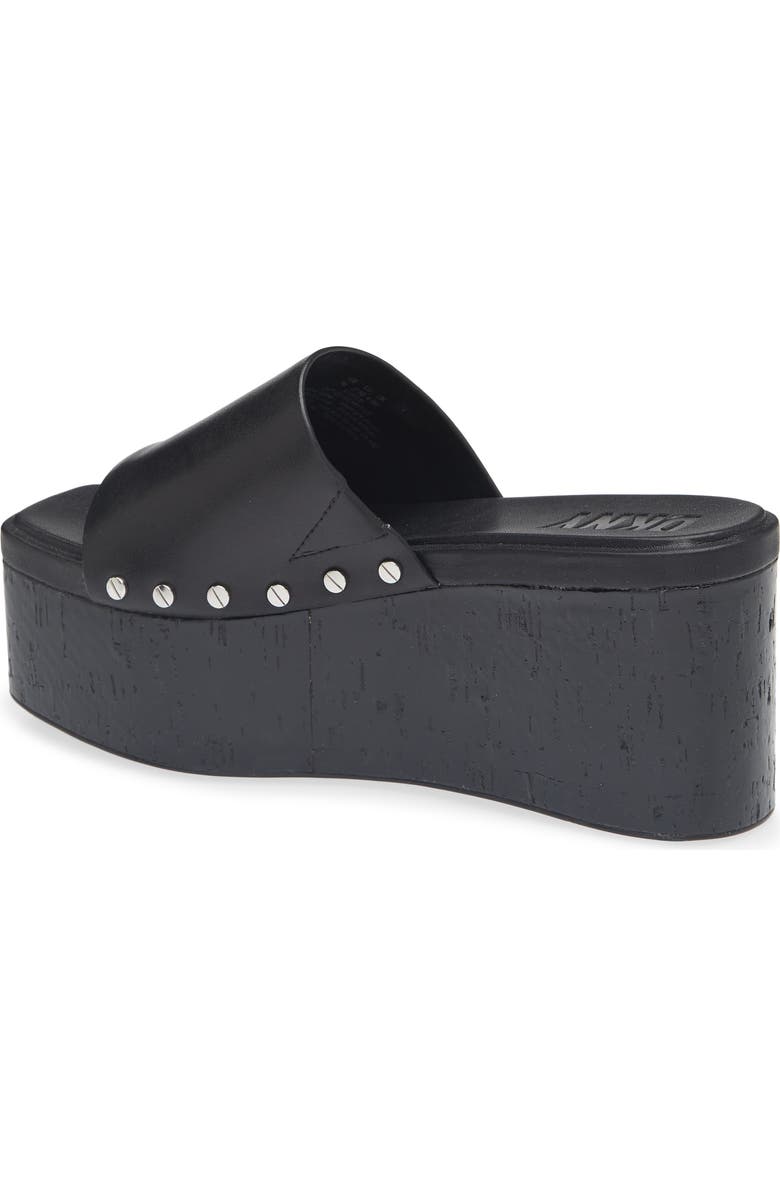 DKNY Alvy Platform Slide Sandal, Alternate, color, Black