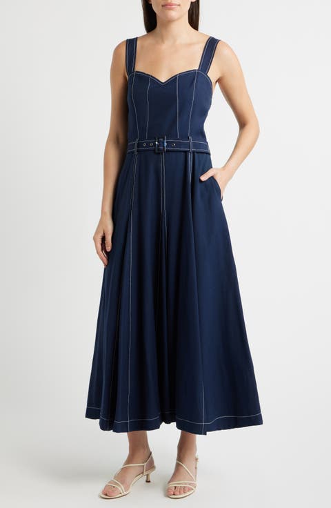Ariena Belted Maxi Dress