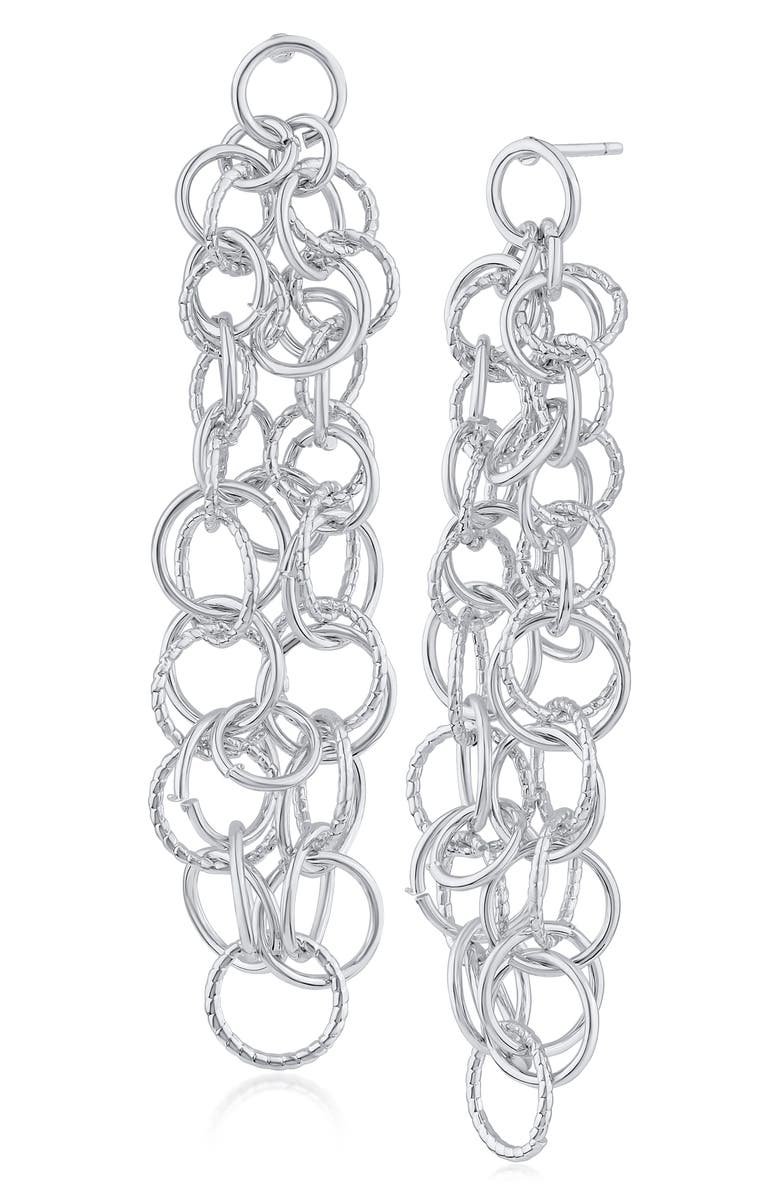 JARDIN Interlocking Link Drop Earrings, Main, color,