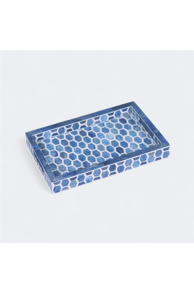Gramercy Bone Inlay Tray & Coasters Gift Box Set, Alternate, color, Natural Bone