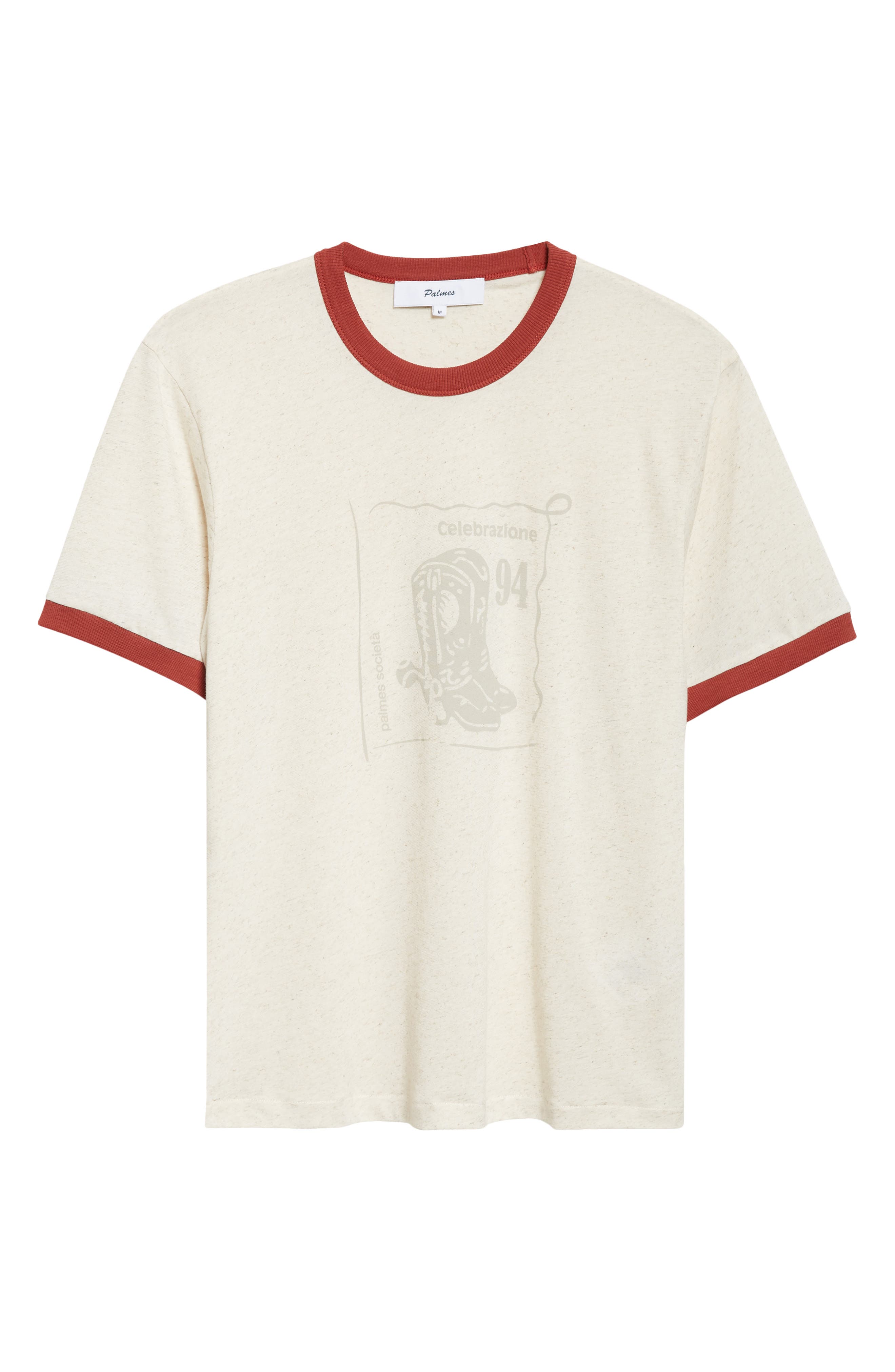 PALMES Celebrazione Cotton & Linen Ringer T-Shirt (Men) | Nordstrom