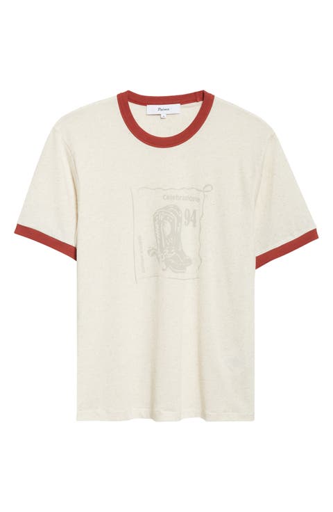 Celebrazione Cotton & Linen Ringer T-Shirt