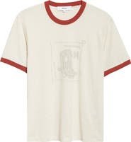 PALMES Celebrazione Cotton & Linen Ringer T-Shirt