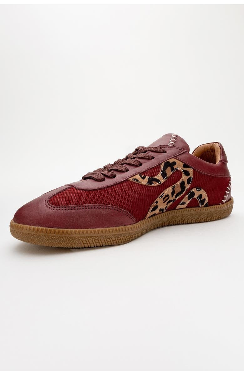 Forever & Always Shoes Perry Leather Sneakers, Alternate, color, Burgundy Leather