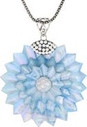 SAMUEL B. Mother of Pearl Flower Pendant Necklace