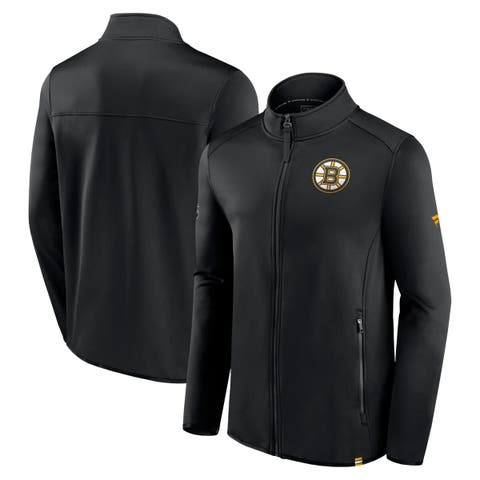 Men's Fanatics Branded  Black Boston Bruins Authentic Pro Full-Zip Jacket