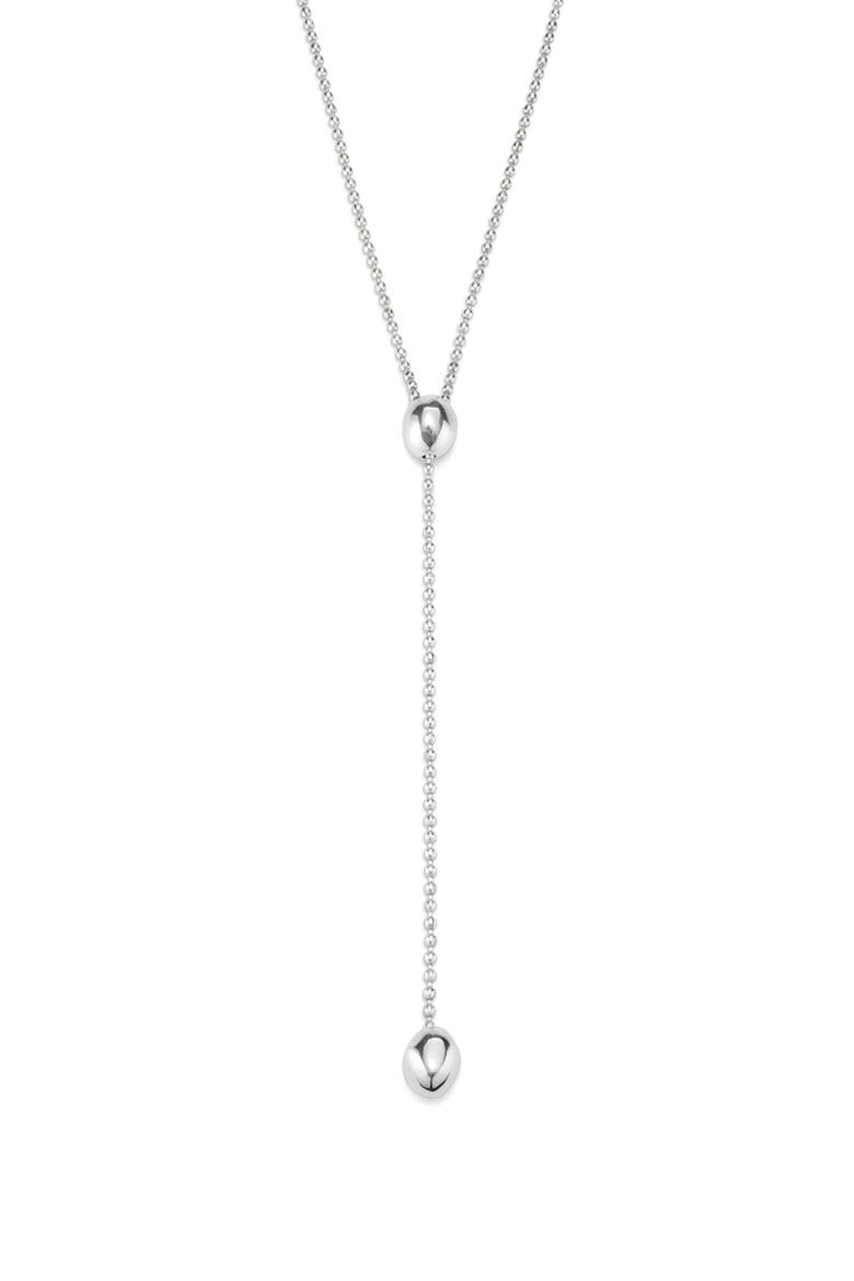 Drop Chain Necklace, Alternate, color, Silver