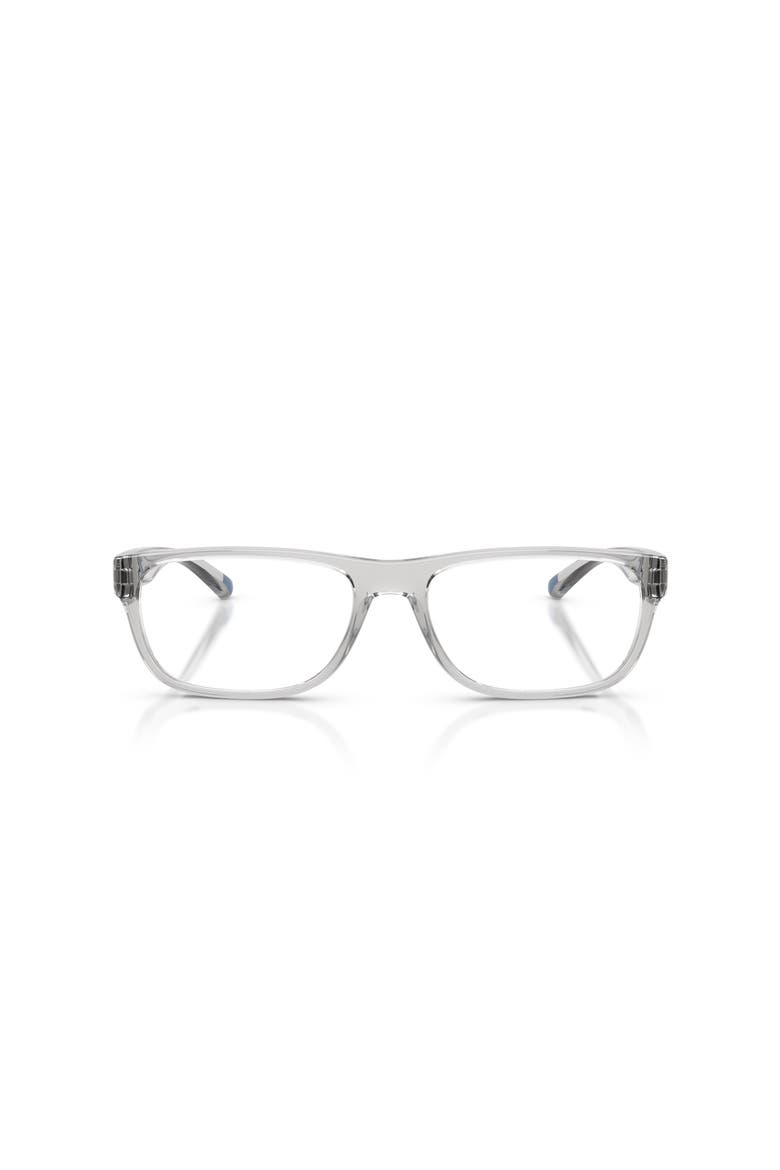 58mm Rectangle optical glasses, Alternate, color, Grey