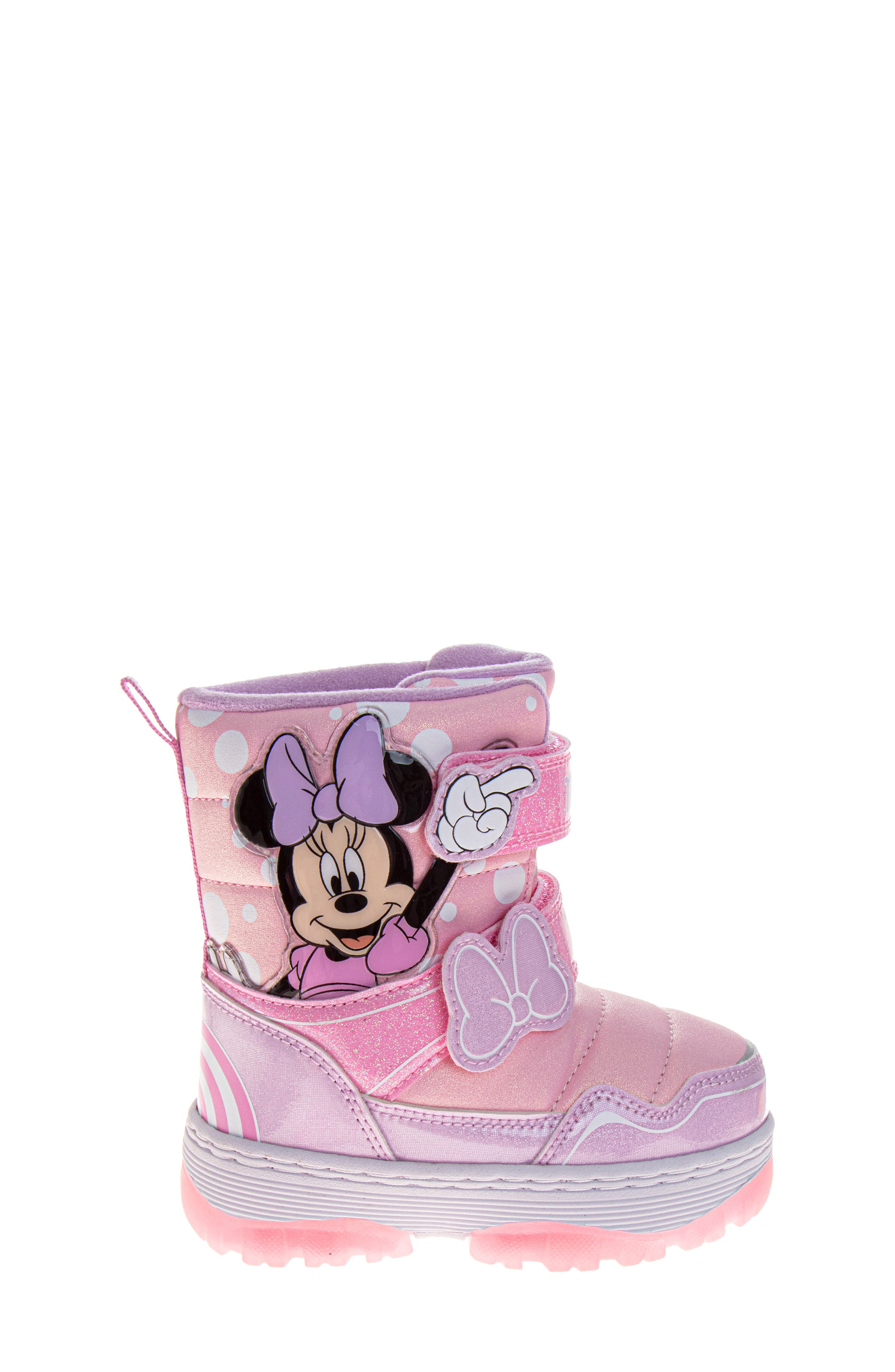 JOSMO x Disney Kids' Minnie Mouse Snow Boot, Alternate, color, Pink