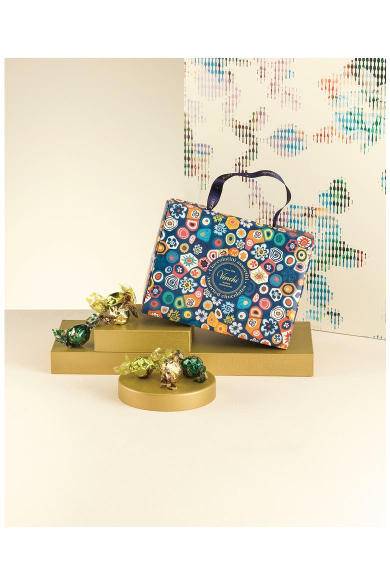 Small Murrine Gift Bag with Assorted Pearl Chocolates, Alternate, color, BLUE