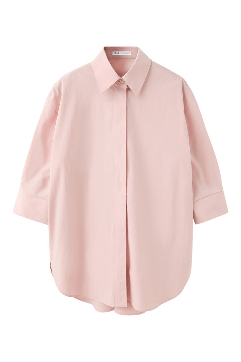 Poplin Shirt, Main, color, PASTEL PINK