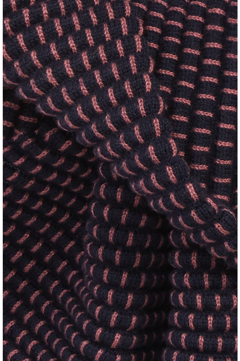 Ottoman Rib Knit Scarf, Alternate, color, PINK