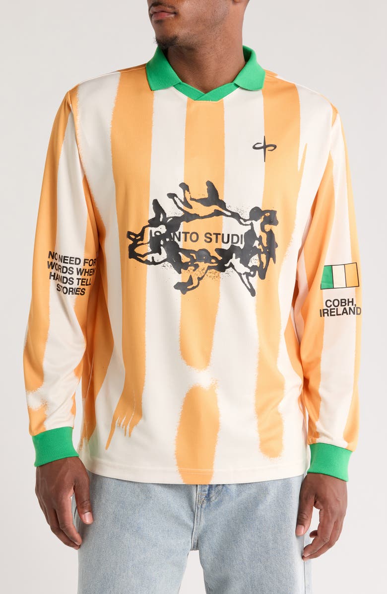 SANTO STUDIO Callum Walsh Long Sleeve Polo, Main, color,