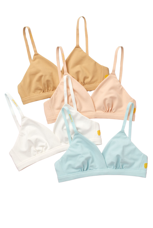 Yellowberry Butter Triangle Bra In Fawn
