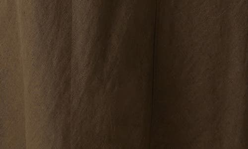 Eileen Fisher Bias Cut Organic Linen A-line Skirt In Brown