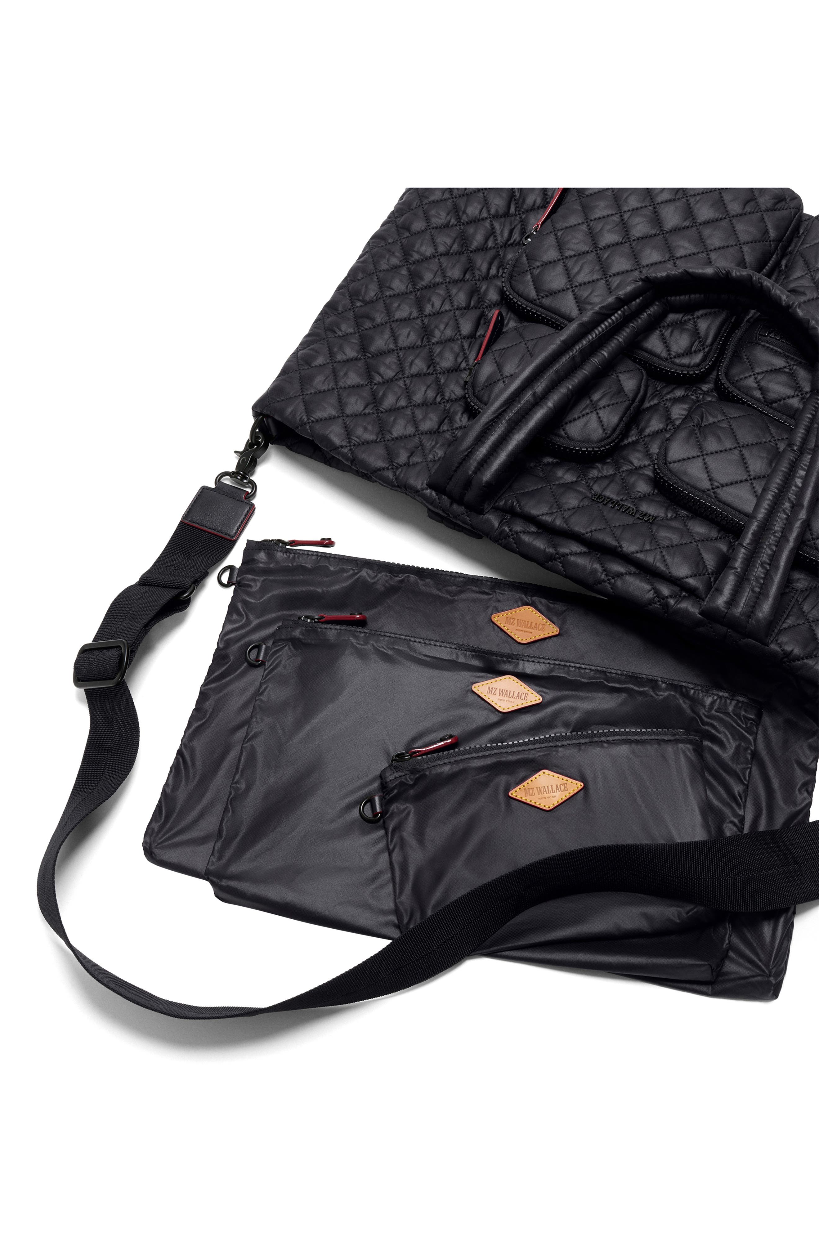 MZ Wallace Large Metro Quilted Nylon Tote, Alternate, color, Black