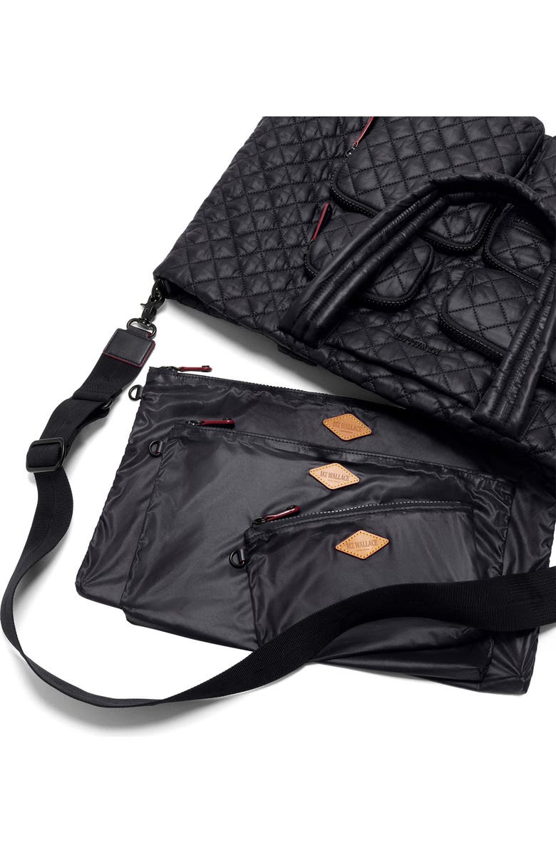MZ Wallace Large Metro Quilted Nylon Tote, Alternate, color, Black