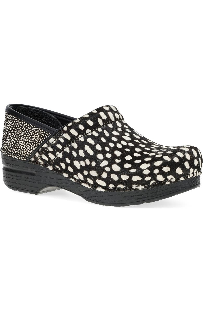 Dansko Professional Clog, Main, color, Spotted Haircalf