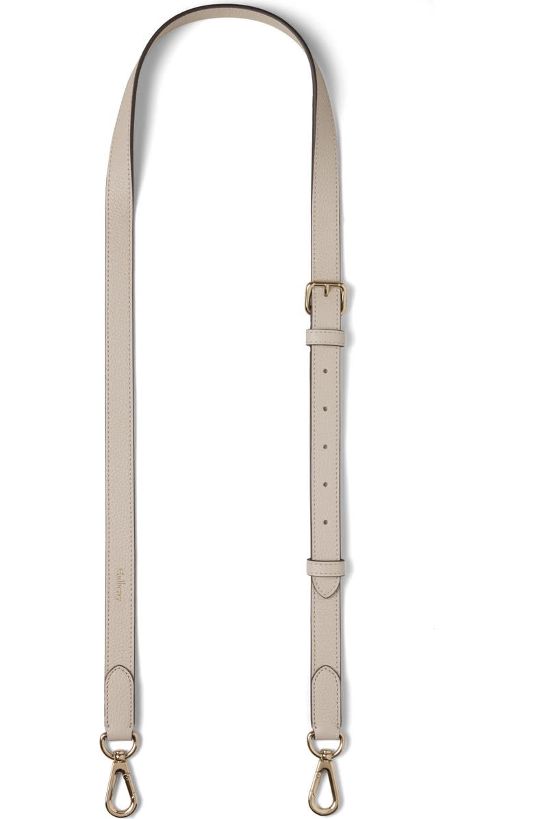 Mulberry Thin Leather Strap, Main, color, Chalk