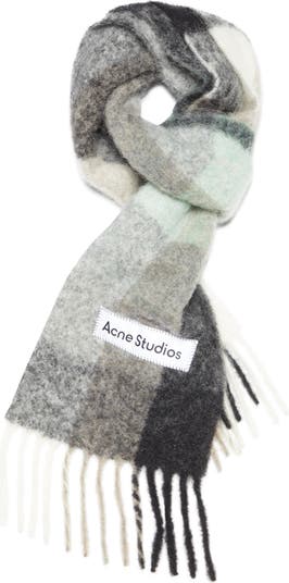 【ACNE STUDIOS】alpaca blend scarf for（関税込み） Acne Studios Vally Plaid Alpaca, Wool & Mohair Blend Scarf