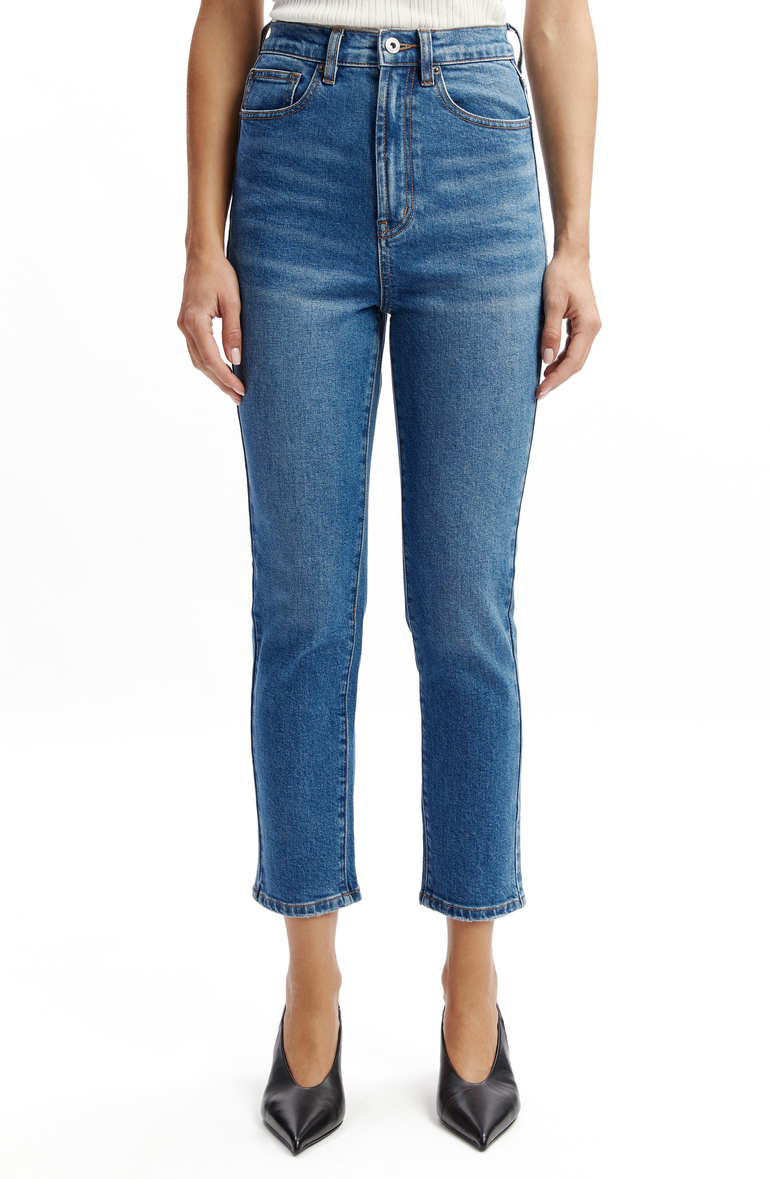 Heidi Straight Leg Crop Jeans - image 3