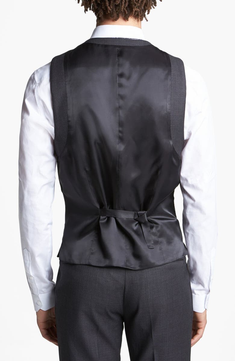 Topman Slim Fit Vest, Alternate, color, 