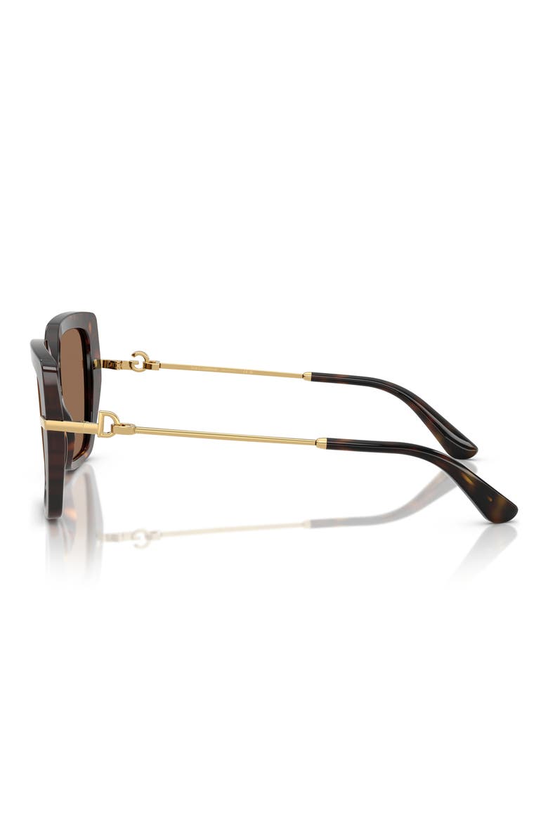 53mm Butterfly Sunglasses, Alternate, color, HAVANA
